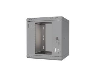 Stalflex Gabinete de datos estándar de 10 pulgadas 6U 300 mm, acero resistente, estante y gabinete de equipos de red, gabinete de servidor compatible con estante y rieles de rack, puerta de vidrio