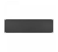 Stalflex Marco de ocultación 19" 3U para armarios rack STALFLEX, panel ciego de acero negro S-RP19-3U-B