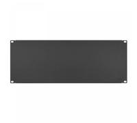 Stalflex Marco de ocultación 19" 4U Negro | Panel ciego de acero para armarios rack STALFLEX S-RP19-4U-B