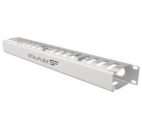 Stalflex Organizador de Cables Caja Cables 19 Pulgadas 1U - Fabricado en Acero - Caja organizadora Cables para alambres, Tiras de Cable - Mantenga Limpio y ordenado su Armario Rack