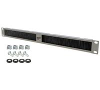 Stalflex Server Rack Placa de Cepillo 1u 19 Pulgadas - Panel de Parcheo Fabricado en Metal Resistente - Pasacables con Organizador Cabos Incorporado