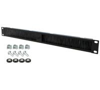Stalflex Server Rack Placa de Cepillo 1u 19 Pulgadas - Panel de Parcheo Fabricado en Metal Resistente - Pasacables con Organizador Cabos Incorporado