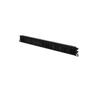 Stalflex Server Rack Placa de Cepillo 1u 19 Pulgadas - Panel de Parcheo Fabricado en Metal Resistente - Pasacables con Organizador Cabos Incorporado