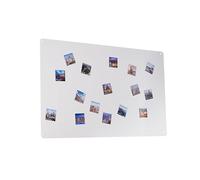 STALFORM Leggera Lavagna Magnetica da Parete in Acciaio Bianca 66x42 cm, Black Memo-Board, Pannello Magnetico per Calamite, Lavagna da Cucina, Ufficio, Camera dei Bambini