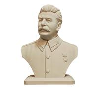 Stalin Bust Joseph Stalin - Estatua de mármol de 1/8 líder ruso de la URSS, modelo de impresión 3D, figuras blancas, decoración de escritorio, regalo de 11 cm