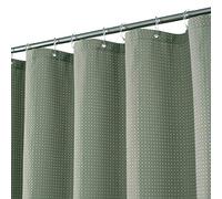 Stall Shower Curtain Fabric 36 x 72 Inch, Waffle Weave, SPA, Hotel Luxury SPA, 230gsm Heavy Duty, Water Repellent, Sage Green Pique Pattern Decorative Bathroom Curtain, 36x72