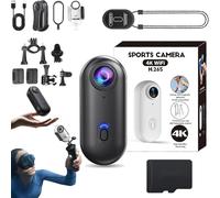 Stallionframes 4k Mini Handsfree Bodycam,2025 New Stallion Frames Body Camera,Gosnap - Thumb Camera,HD 1080p/4k Pocket Action Cam,170° Wide Angle,Wearable Video Recording for Cycling,Work Travel (A)