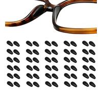Stalora 30 pares de almohadillas para la nariz autoadhesivas, finas almohadillas de silicona antideslizantes, suaves almohadillas para la nariz para gafas y gafas de sol, antideslizantes contra puntos