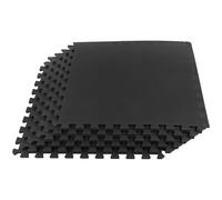 Stalwart 6 Pack de Enclavamiento Alfombrillas de Espuma EVA Negro 24 x 24 x 8-75-ST6003, Negro