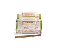 STAMFORD Inc 37277 - Incienso de citronela Masala, 15 varitas x 12 Paquetes, Color Negro, Talla única