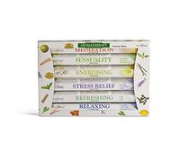 Stamford Inc. 37322 Premium Aromaterapia Hex Range Stick Relajante, Alivio del Estrés, Meditación, Refrescante, Sensualidad y Energizante, Paquete de Regalo, Negro, Talla Única
