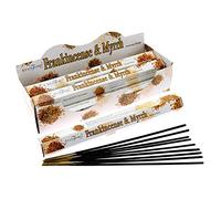 Stamford Incienso Mirra Incienso, 6 paquetes de 20 palos