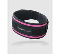 Stamina Fitness Workout 2.0 Cinturon, Unisex Adulto, Negro-Fuxia, M