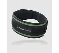 Stamina Fitness Workout 2.0 Cinturon, Unisex Adulto, Verde y Negro, M