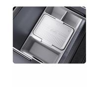 STAMOO Organizador de reposabrazos central de doble capa para Tesla Model Y Juniper 25-26 TPE (debajo del centro blanco)