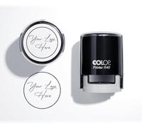 Stamp by Me | Sello Personalizado Logo | Sellos Automáticos Personalizados | Sello Logotipo para Empresa | Diseño de Negocios | Logotipos, Embalajes, Marcas (4x4cm (Redondo))