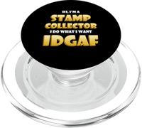 Stamp Collector Idgaf Rarest US/British Stamp Collections PopSockets PopGrip para MagSafe
