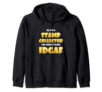 Stamp Collector Idgaf Rarest US/British Stamp Collections Sudadera con Capucha