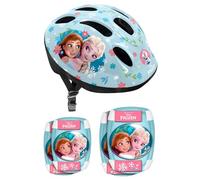 Stamp Combo Frozen II (Helm + Elbow & Knee Pads), Niñas, Azul, 50/56 cm