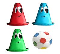 Stamp Espuma Juego de fútbol Pre Scolaire Piel sintética, Color White,Blue,Red,Green, Medium (JS674011)