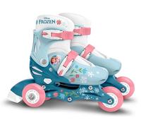 Stamp- Frozen II Adjustable Two in One 3 Wheels Skate, Color Azul, Sizes 27-30 (RN246301)