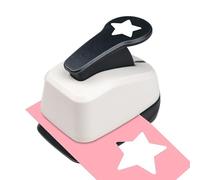 Stamp Paper Punch - Portable Hole Cutter, Scrapbooking Tool | ABS Metal Build Compact Size, Star Shape Puncher Clean Precise Cuts, Greeting Cards Photo Álbumes Kindergarten Preschool Classroom Kids
