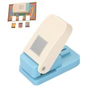Stamp Punch - 1 x 0.8 Inch Rectangular Postage Stamp Puncher - Lever Action Paper Craft Hole Punch for DIY Scrapbooking, Card Making & Journaling (1pcs)