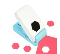 Stamp Punch - Scrapbooking Card Making Tool with Lever Press Hexagon