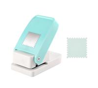 Stamp Puncher - Square Rectangle Lever Action DIY | Postage Stamp Shaped Paper Punch with Easy Grip Handle for Scrapbooking Card Making Journal Album Photo Arts Crafts Home Office School
