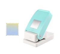 Stamp Puncher - Square Rectangle Paper Punch | Lever Action Postage Stamp Shape Punch, DIY Paper Cutter Tool For Scrapbooking, Card Making, Journals, Álbums, Photo Arts & Crafts, Home Office School