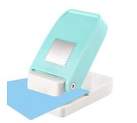 Stamp Puncher - Square Rectangle Paper Punch | Lever Action Postage Stamp Shape Punch, DIY Paper Cutter Tool For Scrapbooking, Card Making, Journals, Albums, Photo Arts & Crafts, Home Office School