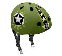 Stamp Skate Helmet skids Military, Unisex-Youth, Verde Oliva, Talla 54-60cm