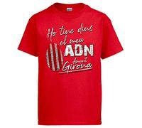 stampats Camiseta Ho tinc dincs el MEU ADN Amunt Girona - Rojo, XXL