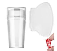 Stamper de arte de uñas de silicona | Placas de estampación de uñas | Sello de gelatina reutilizable con herramienta raspadora para diseños de uñas | Kit transparente para la decoración de manicura