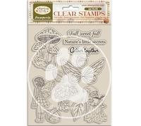 Stamperia - Acrylic Stamp for Scrapbooks, Albums, Cards, Bullet Journals and More, Transparent, Long Lasting, Easy to Clean, Perfect for Crafts and Gifting (Whispering Woods, Mushrooms & Fairies)