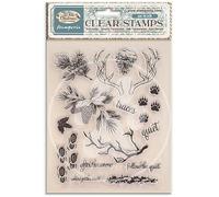 Stamperia - Acrylic Stamp for Scrapbooks, Albums, Cards, Bullet Journals and More, Transparent, Long Lasting, Easy to Clean, Perfect for Crafts and Gifting (White Christmas)