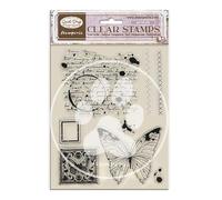 Stamperia - Acrylic Stamp for Scrapbooks, Albums, Cards, Bullet Journals and More, Transparent, Long Lasting, Easy to Clean, Perfect for Crafts and Gifting (Quiet Days, Butterfly)