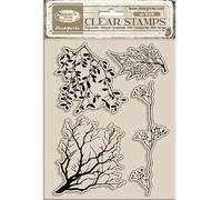 Stamperia - Acrylic Stamp for Scrapbooks, Albums, Cards, Bullet Journals and More, Transparent, Long Lasting, Easy to Clean, Perfect for Crafts and Gifting (Herbarium Silvae, Tree Branches)
