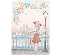 Stamperia Álbum de recortes de doble cara - Create Happiness Oh lá Tour Eiffel