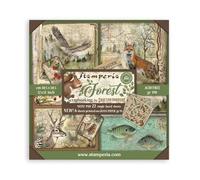 Stamperia - Almohadilla de papel para álbumes de recortes, álbumes, creación de tarjetas, diario y más, sin ácido, cara única, perfecta para aficiones, manualidades y regalos (bosque) (30,5 x 30,5 cm)