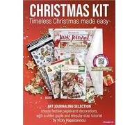 Stamperia - Art Journaling Selection with Junk Journal, Ephemera, Die Cuts and Stencil. Tutorial Linked with QR Code. Perfect Set for Card Making, Journaling, Crafts and Gifts (Classic Christmas)