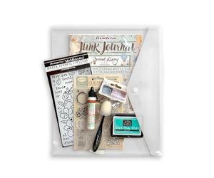 Stamperia - Art Journaling Selection with Junk Journal, Stamp, Ink Pad, Stencil, and Tools Including Tutorial by Vicky Papaioannou. Perfect Set for Card Making, Journalling and Crafts (Secret Diary)