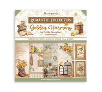 Stamperia - Almohadilla de papel para álbumes de recortes, álbumes, creación de tarjetas, diario y más, libre de ácido, de doble cara, perfecto para aficiones, manualidades y regalos (Golden Harmony)