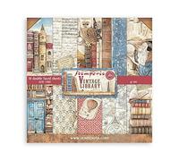 Stamperia Bloc de papel vintage de 8 x 8 pulgadas