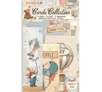 Stamperia - Cards Selection, Acid-Free, Printed on 2 Sides, Choice of Sizes and Designs, Perfect for Hobbies, Crafts, and Gifting (Family) (7 Cards, 5 Tags, 1 Bookmark)