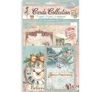 Stamperia - Cards Selection, Acid-Free, Printed on 2 Sides, Choice of Sizes and Designs, Perfect for Hobbies, Crafts and Gifting (Winter Magic) (7 Cards, 5 Tags, 1 Bookmark)
