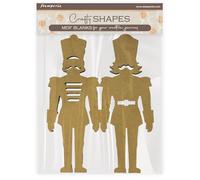 Stamperia - Crafty Shapes for Scrapbooks, Albums, Cards, Bullet Journals and More, Decorate with Papers and Paint, Perfect for Hobbies, Crafts, and Gifting (Alice in Christmas, Soldiers)