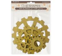 Stamperia - Crafty Shapes for Scrapbooks, Albums, Cards, Bullet Journals and More, Decorate with Papers and Paint, Perfect for Hobbies, Crafts, and Gifting (Gardens of Time, Gears)