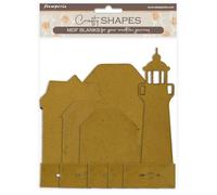 Stamperia - Crafty Shapes for Scrapbooks, Albums, Cards, Bullet Journals and More, Decorate with Papers and Paint, Perfect for Hobbies, Crafts, and Gifting (Silent Sea, Place Card)