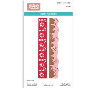 Stamperia - Cutting Dies for Scrapbooking, Albums, Card Making, Bullet Journalling and More, Create Decorations with Natural Elements, Perfect for Crafts and Gifting (Candy Christmas) (Borders)